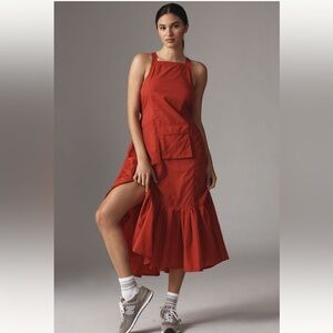Anthropologie Daily Practice Red Sleeveless Maxi Dress